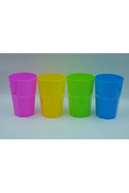 Set de 4 Vasos Plstico Colores