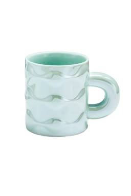 Taza Ceramica Nacarada Verde