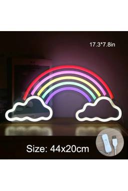 Veladora LED Arcoiris 40x20cm