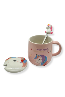 Taza Cermica Unicornio Rosa