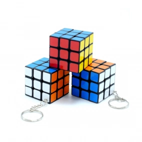 Cubo Rubik 3cm con Llavero - Juguete Porttil y Divertido