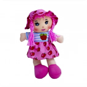 Mueca de Tela 25 cm Rosa ? Juguete Infantil