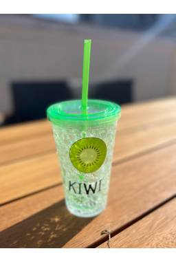 Vaso de Acrlico con Diseo de Kiwi