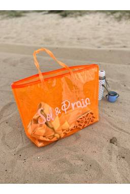 Bolso Playero PVC Anaranjado