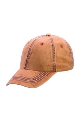 Gorro Con Visera Naranja Oscuro