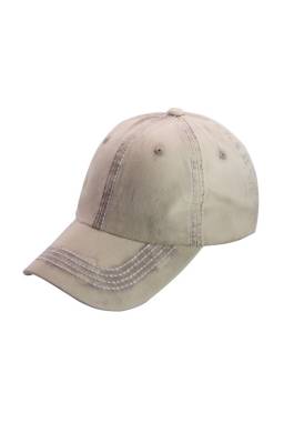 Gorro Con Visera Beige