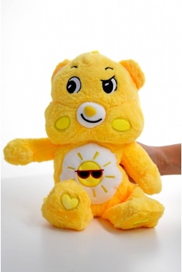 Peluche Osito Mimosito Amarillo Felpa Suave y Brillante 30 cm